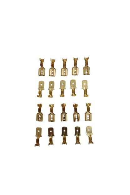 Orta Tip 4,8mm Kablo Ucu Soket Fiş Dişi ve Erkek Set
