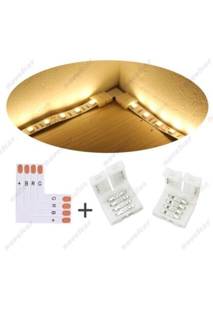 Rgb Şerit Ledler Için Köşe Dönüş Seti Lehimsiz (1 DÖNÜŞ) - Görsel 4