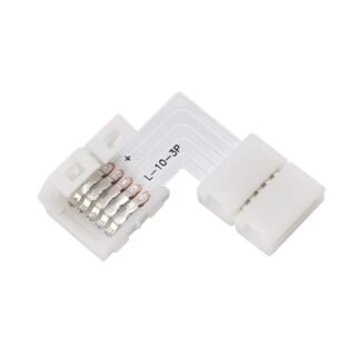 Rgbw 12mm Şerit Ledlere Köşe Dönüş Seti Lehimsiz (1 DÖNÜŞ)