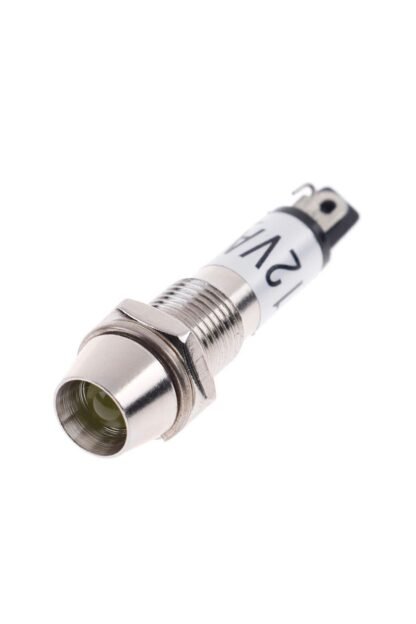Gösterge Uyarı Işığı Sarı Ledli 12v Metal 8mm