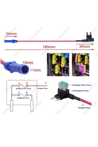 Mini Sigorta Ekleme Kablo Fuse Tap Aparatı - Görsel 4