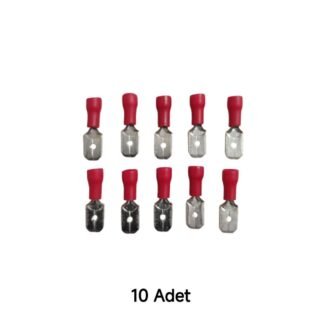 Kablo Ucu Izoleli Erkek 6,3mm Soket Fiş (0,5-1,0MM)