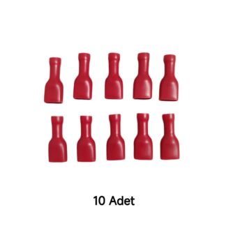 Kablo Ucu Tam Izoleli Dişi 6,3mm Soket Fiş 0,5-1,0mm