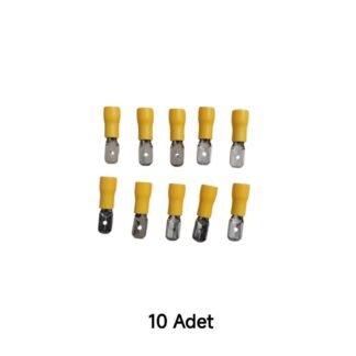 Kablo Ucu Izoleli Erkek 6,3mm Soket Fiş (4,0-6,0MM)