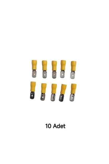 Kablo Ucu Izoleli Erkek 6,3mm Soket Fiş (4,0-6,0MM)