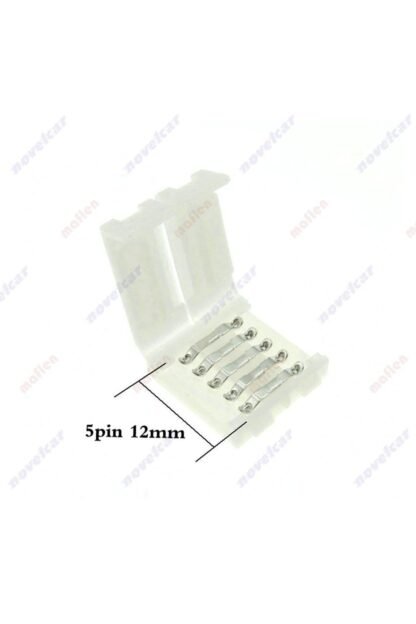 Rgbw 5pin 12mm Şerit Led Kolay Birleştirme Aparatı Soketi - Görsel 3