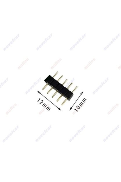 5pin Rgbw Connector 12mm Erkek - Erkek Bağlantı - Görsel 4