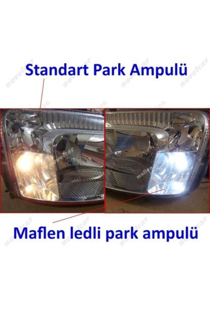 5 Smd Ledli W5w Dipsiz T10 Beyaz Park Ampulü - Görsel 3