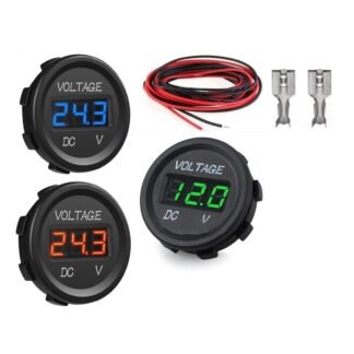 Dc Voltmetre 5v-48v Ledli Rakamlar Mavi