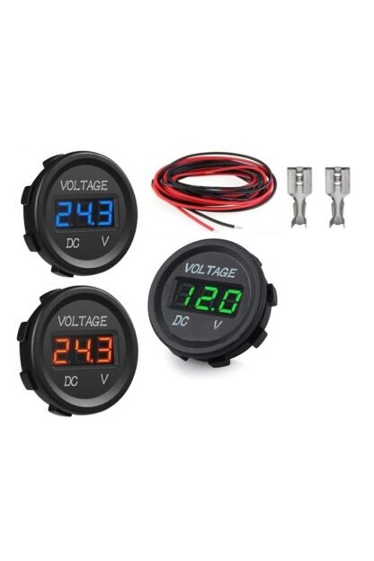 Dc Voltmetre 5v-48v Ledli Rakamlar Mavi