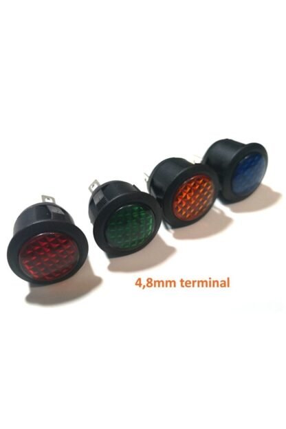Gösterge Uyarı Işığı 4 Renk Ledli 22mm Yeşil