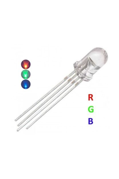 5mm Led Dar Açı 4pin Bacak Rgb - Görsel 2
