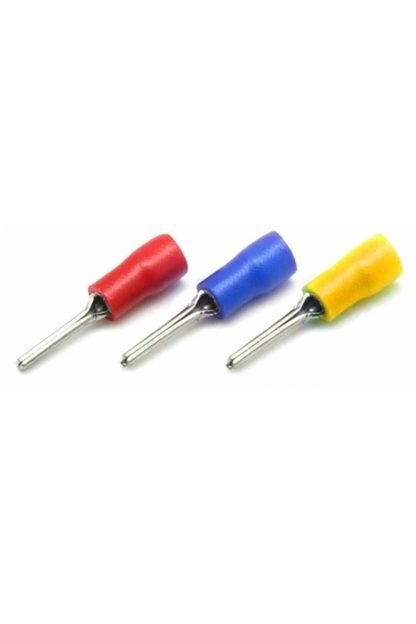 Izoleli Iğne Soket Ucu Pabuç Fiş Ölçü 1,0-2,5mm Mavi - Görsel 2