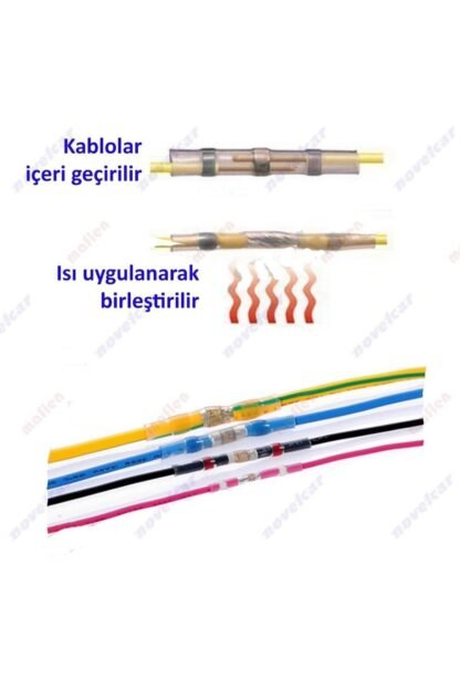 Lehimli Daralan Makaron Su Geçirmez Mavi 1,0-2,5mm - Görsel 4