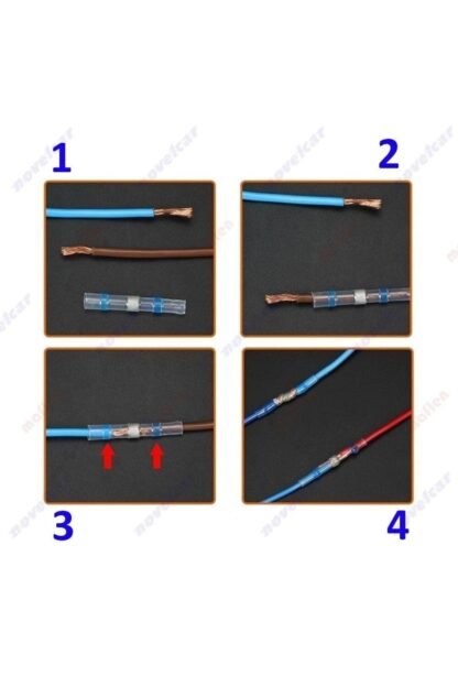 Lehimli Daralan Makaron Su Geçirmez Mavi 1,0-2,5mm - Görsel 5