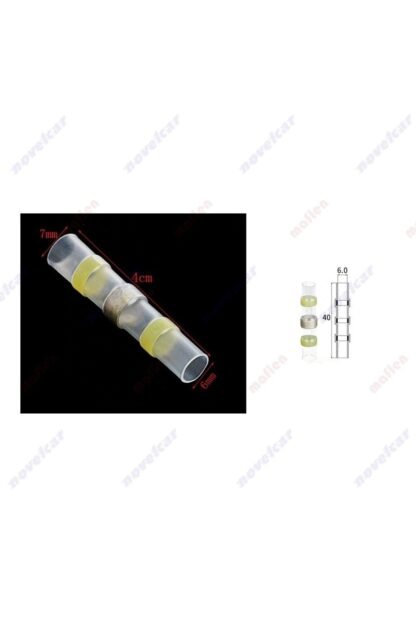 Lehimli Daralan Makaron Su Geçirmez Sarı 4,0-6,0mm - Görsel 3