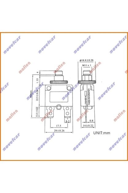 10 Amper Otomatik Resetli Sigorta Şalter 12v-24v-220v Destekli - Görsel 4