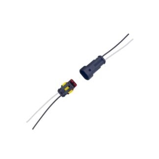 Su Geçirmez Hazır Bağlantı Soket 2pin Dişi+Erkek Set