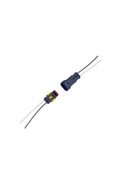 Su Geçirmez Hazır Bağlantı Soket 2pin Dişi+Erkek Set