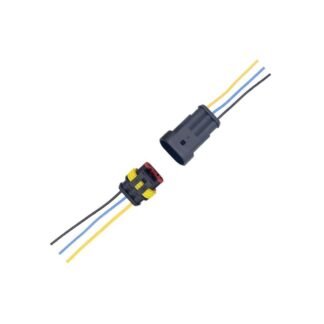 Su Geçirmez Hazır Bağlantı Soket 3pin Dişi+Erkek Set