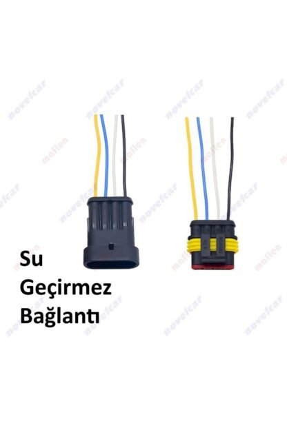 Su Geçirmez Hazır Bağlantı Soket 4pin Dişi+Erkek Set - Görsel 2
