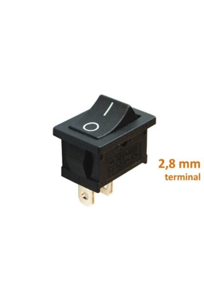 Aç/kapa 1/0 Çıt/çıt Siyah Kare Mini Anahtar Tip02