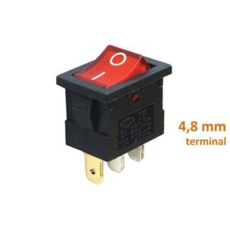 Aç/kapa 1/0 Çıt/çıt 220v Kırmzı Işıklı Anahtar Tip04