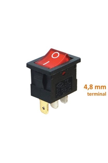 Aç/kapa 1/0 Çıt/çıt 220v Kırmzı Işıklı Anahtar Tip04