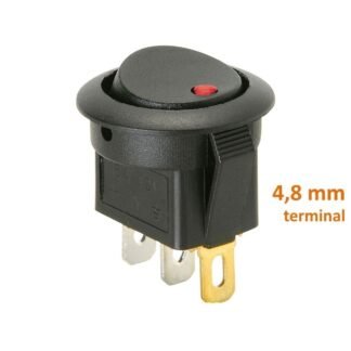 Aç/kapa 1/0 Çıt/çıt 12v Kırmızı Ledli Anahtar Tip10