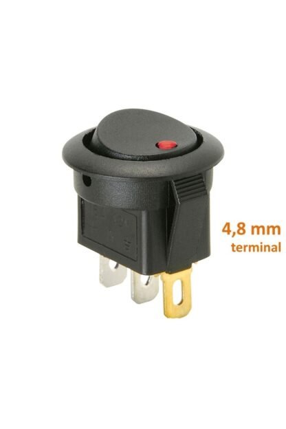 Aç/kapa 1/0 Çıt/çıt 12v Kırmızı Ledli Anahtar Tip10