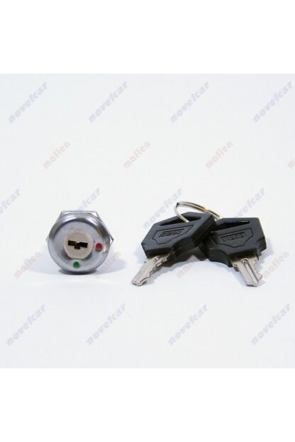 Aç/kapa 1/0 Çift Anahtarlı Key Switch Metal Gövdeli Tip46 - Görsel 3