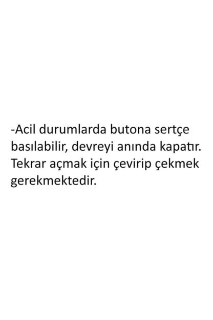 Acil Durum Anahtarı Stop Basma, Çevirmeli Açma Tip56 - Görsel 6