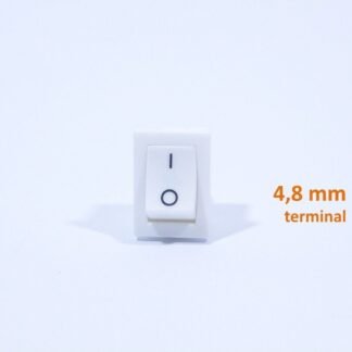 Aç/kapa 1/0 Çıt/çıt Beyaz Kare Orta Anahtar Tip60
