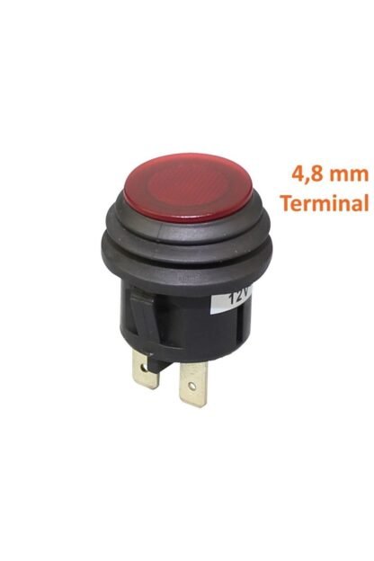Bas/çek Yaysız Led Işıklı Körüklü Anahtar 20amper Tip72