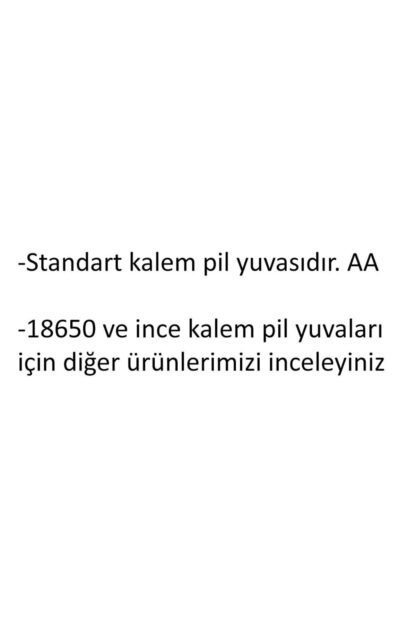 Sekizli 8x Aa Kalem Pil Yuvası Tutucu Açıktp Kablolu - Görsel 2