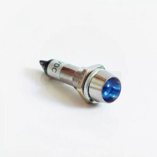 Gösterge Uyarı Işığı Mavi Ledli 12v Metal 8mm