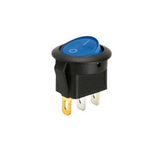 Aç/kapa 1/0 Çıt/çıt 12v Mavi Işıklı Yuvarlak Anahtar Tip115