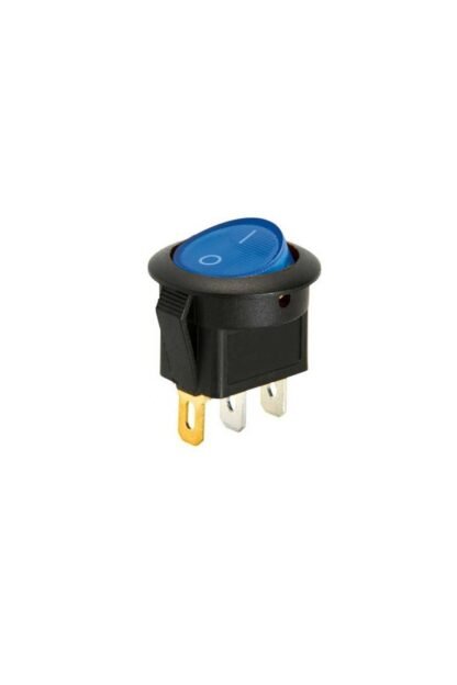 Aç/kapa 1/0 Çıt/çıt 12v Mavi Işıklı Yuvarlak Anahtar Tip115