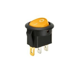 Aç/kapa 1/0 Çıt/çıt 12v Sarı Işıklı Yuvarlak Anahtar Tip116