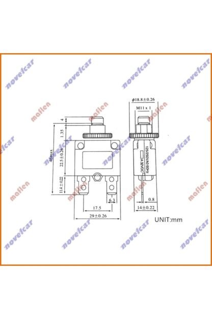 12 Amper Otomatik Resetli Sigorta Şalter 12v-24v-220v - Görsel 4