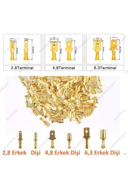 Kablo Ucu Soket Fiş Terminal Pabuç 6,3mm Dişi - Görsel 4